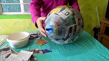 como hacer cantaro para piñata de periodico o papel mache