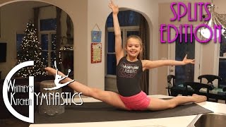 How to do the Splits | Whitney's Kitchen Gymnastics | Oversplits Edition