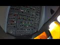 Airbus A350 shutdown and startup with external power.
