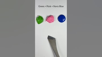 I Combined Green, Pink & Navy Blue — The Result Shocked Me!” #shorts #colormixing