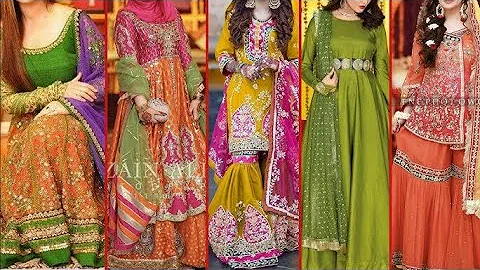 Bridal mehndi dress design || latest mayon dress designs 2025
