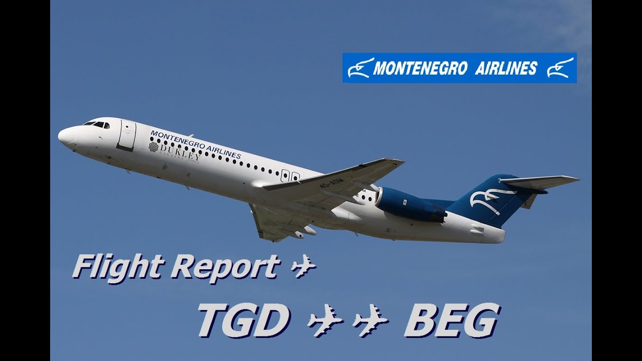 Flight Report | Montenegro Airlines Fokker 100 Economy class Podgorica to Belgrade