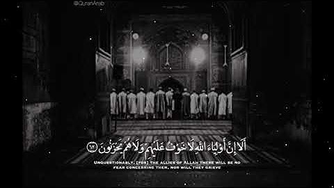 القارئ محمد نقيب الا ان أولياء الله لا خوف عليهم ولا هم يحزنون ❤️