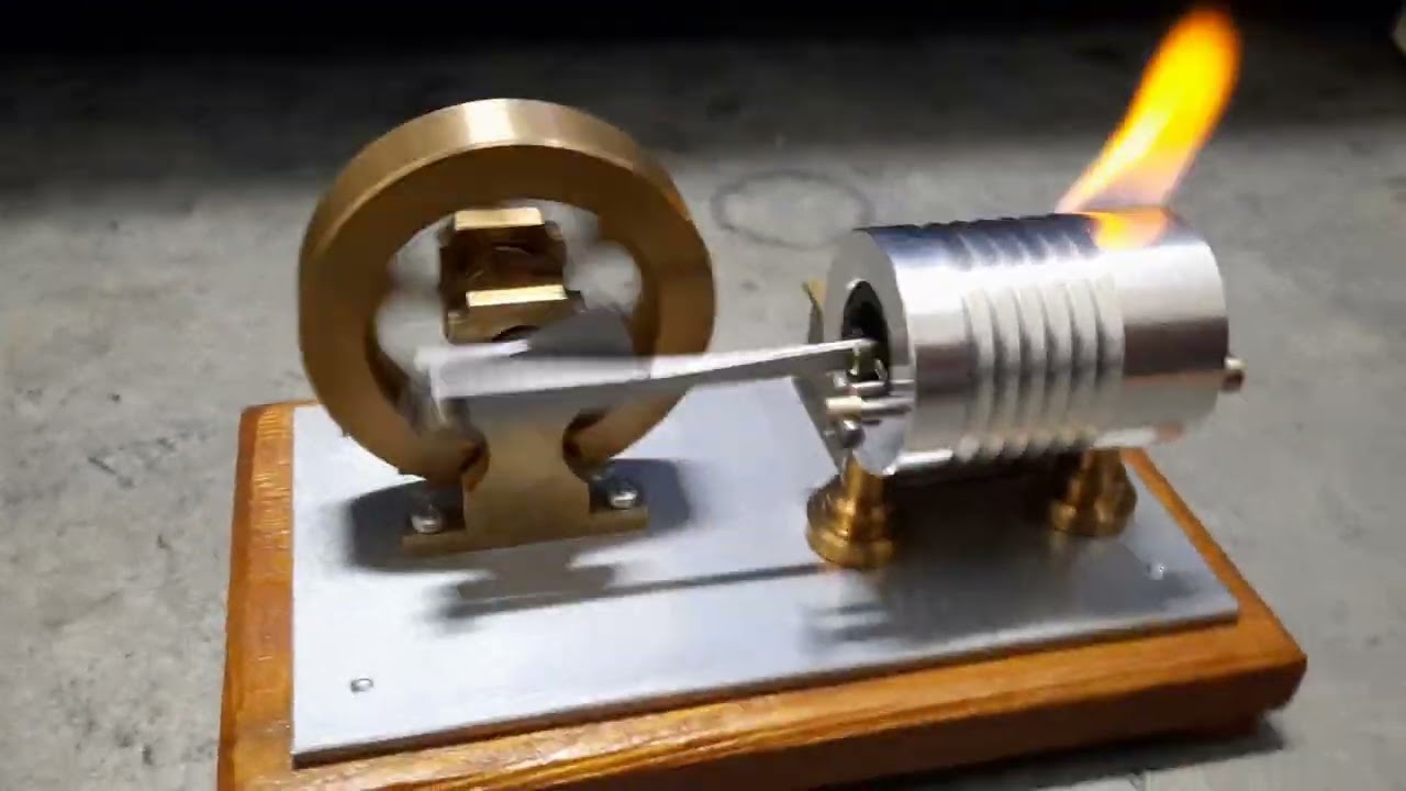 Teplovzdušný motor -  Flame licker engine - part 2