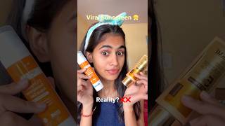 Don't Buy these Sunscreen without knowing my Experience❌❌ #review #skincare #shorts
