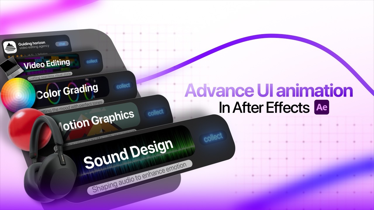 Advanced UI Animation After Effects Tutorial 🎬 - YouTube