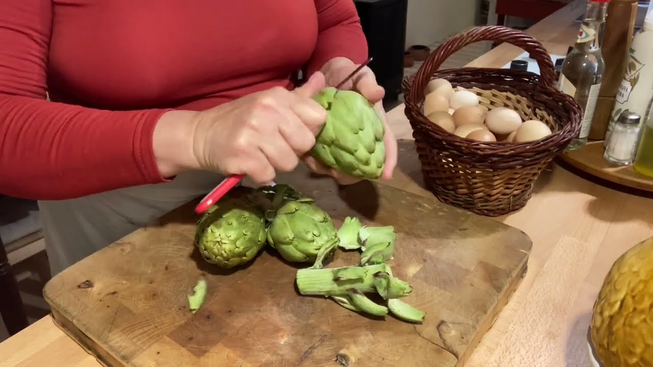 EL PLACER DE UNA VIDA SENCILLA, PASEO POR EL MONTE, COSECHAMOS Y COCINAMOS HABAS Y ALCACHOFAS