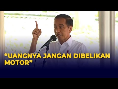 Jokowi Minta Warga Cianjur Penerima Bantuan Uang Pembangunan: Jangan Dibelikan Sepeda Motor
