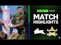 NRL Highlights | NRL 2023 | South Sydney Rabbitohs v North Queensland Cowboys | Match Highlights