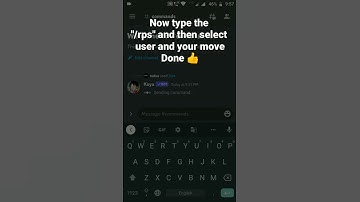 How to use Koya bot slash for /rps Command in Discord Mobile #roduz #discord #howto #koyabot #rps