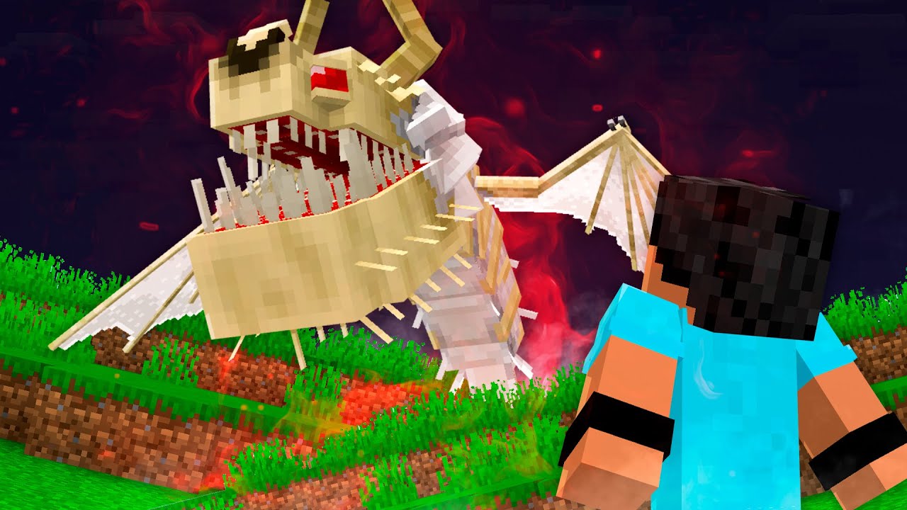 COMO EU FIZ UM DRAGÃO HÍBRIDO NO MINECRAFT