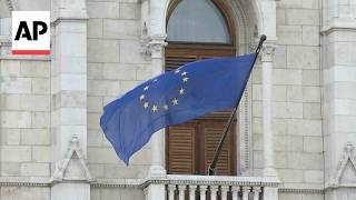 On day of Magyar swearing in, EU flag flies on Hungary parliament building for first time since 2014