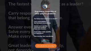 Assertivess & Confidence Mistake #3: Taking ownership of other people's problems | Leadership tips💡