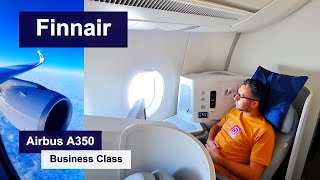 Short review of the newest baby in the Finnair fleet - A350 familiarization  flights- business Class