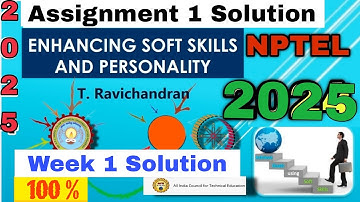 Enhancing Soft Skill and Personality Week 1 Assignment 1 Solution #week1 #nptel