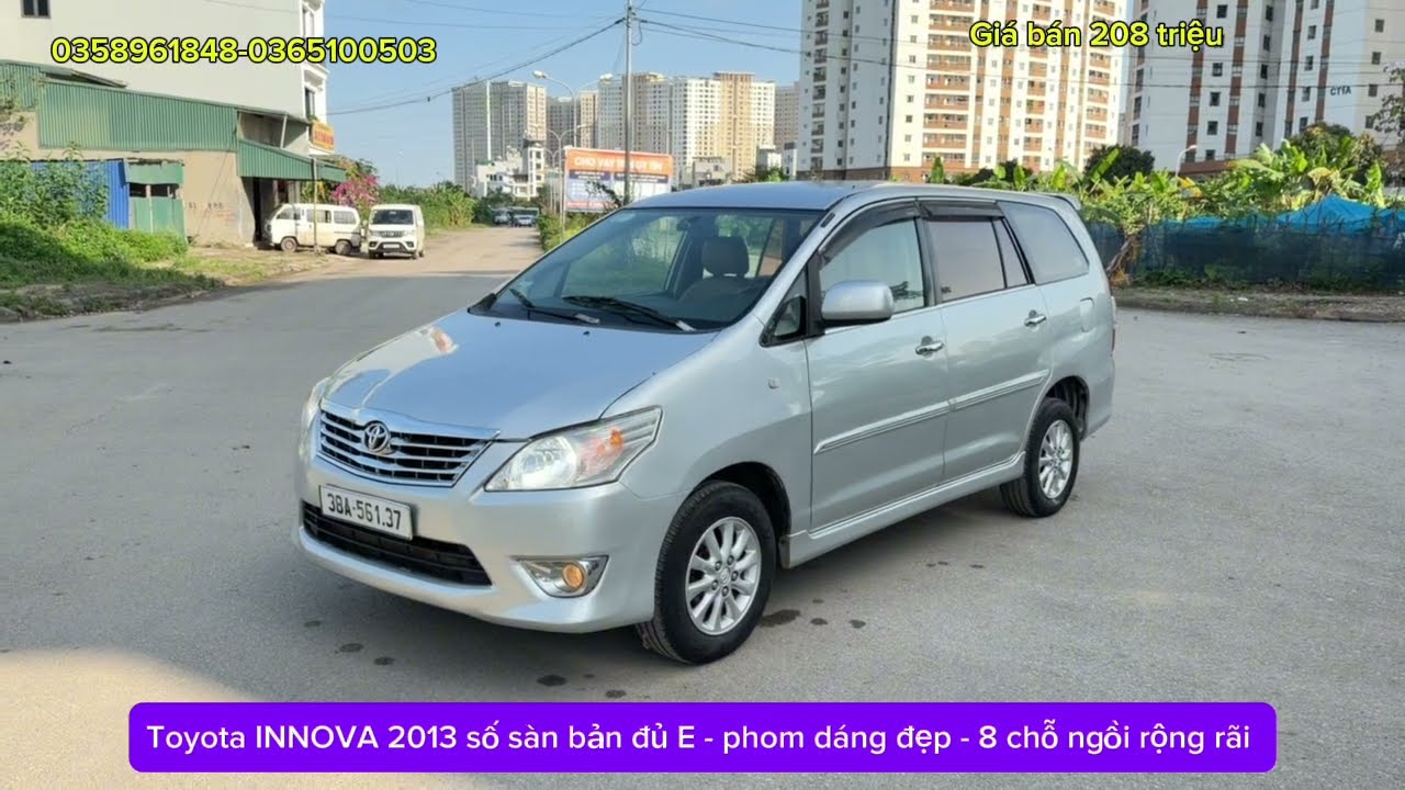 Toyota INNOVA 2013 số sàn bản đủ E - giá 208 triệu-0375233242-0979140987