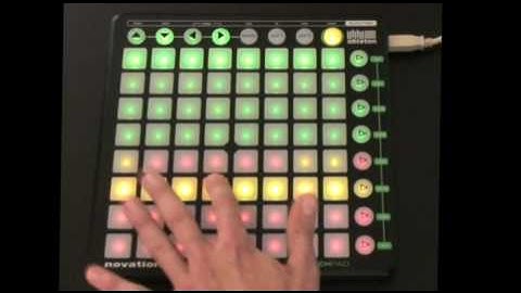 Novation Launchpad Controller for Ableton Live and Automap on Apple iPod Demoed by Anarchy Rice
