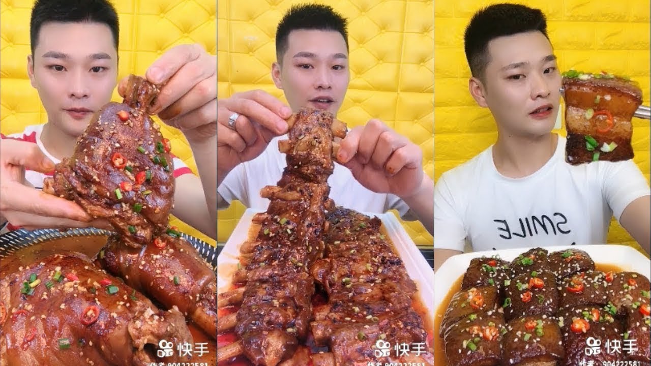 Makan Makanan Super Besar Pedas, Daging Besar - Acara Makan - ASMR