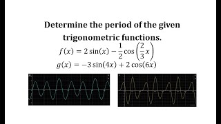 Finding the Period of the Sum of Sine and Cosine Functions