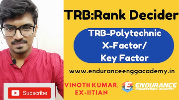 TRB Exam: Rank Decider | X-Factor | EEA | TRB-Polytechnic Exam Preparation
