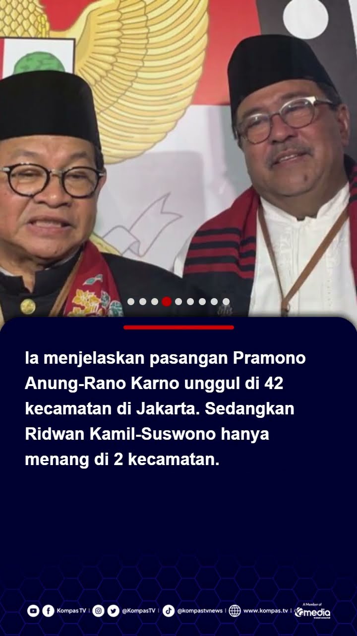 Politikus PDI-P: Hilangkan Isu 2 Putaran di Pilkada Jakarta, Pramono-Rano Menang Mutlak #pilkada