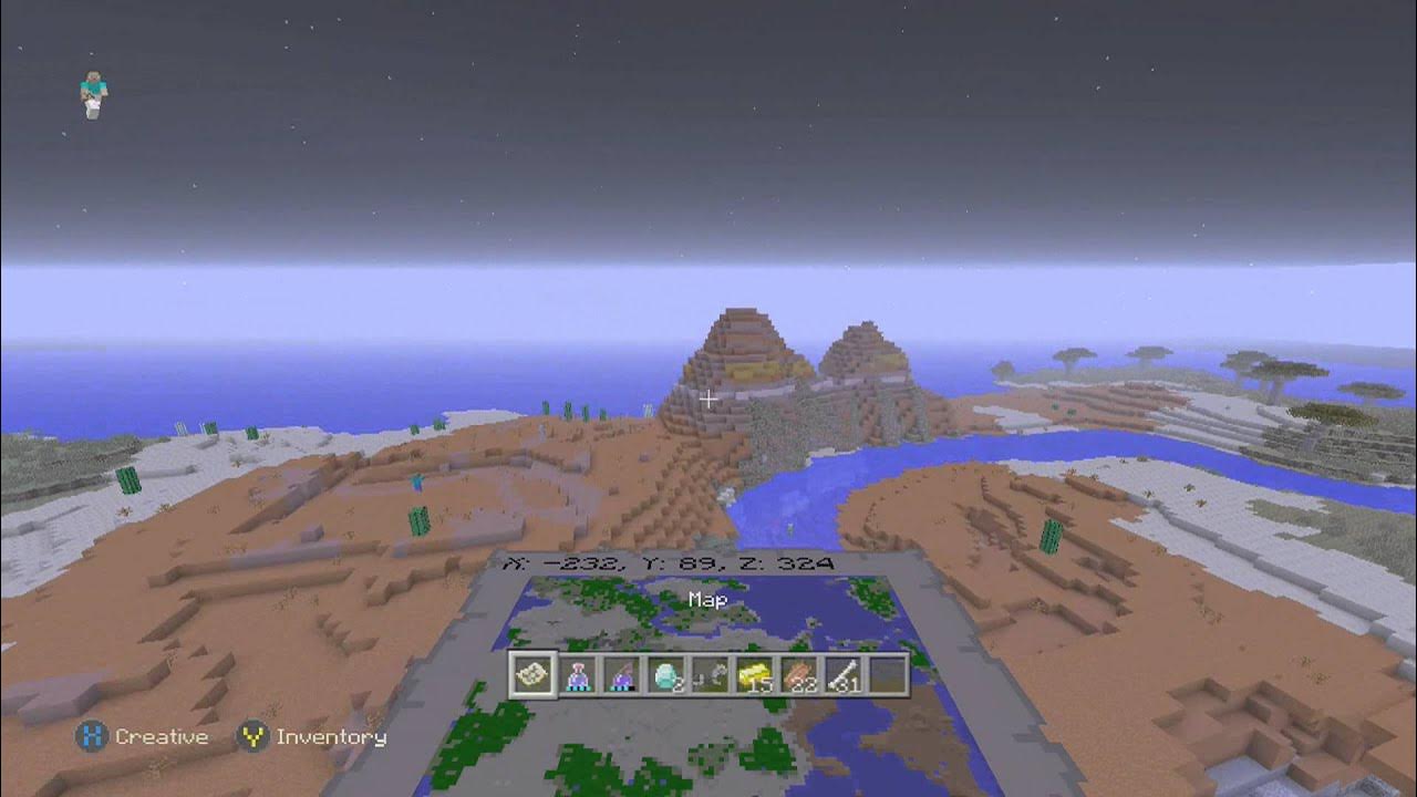 Minecraft Xbox One/PS4 Amazing Seed 7 Villages, 2 Mesa Biomes, And 50