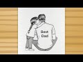 Father S Day Special Drawing With Pencil How To Draw Father S Day Drawing Tutorial Best Dad Art 