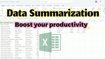 Excel Data Summarization Techniques: Easy Methods for Organized Analysis
