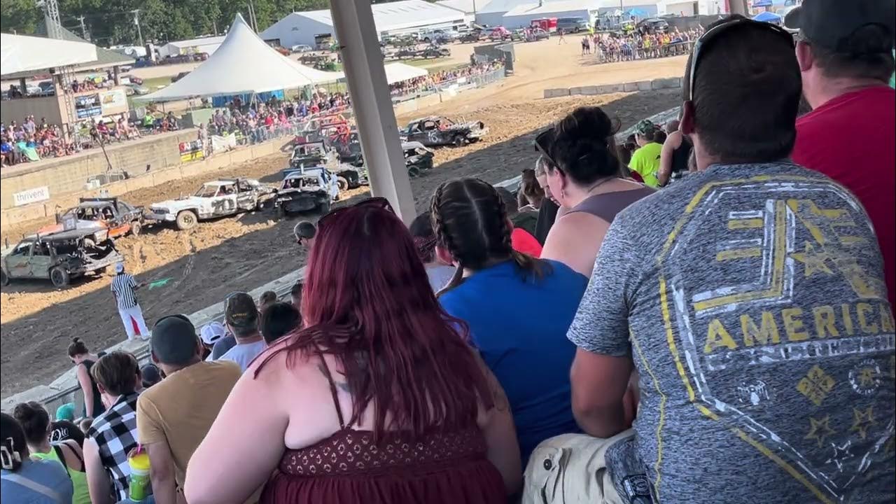 Walworth County Fair 2023 Demo Derby Weld Cars YouTube
