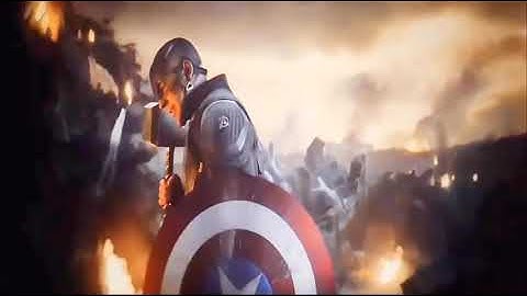 Captain america confronts Thanos with his MVC3 THEME