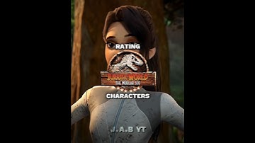Rating Nublar Six Characters (Yasmina Fadoula) #jurassicworld #edit #endofbeginning #shorts