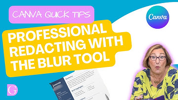 Achieve Professional Redacting and Blurring with Canva
