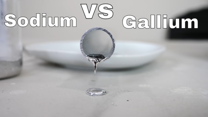 Dropping Solid Water In Liquid Sodium - YouTube