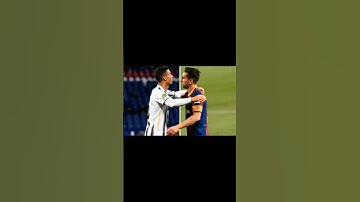 Ronaldo and messi hug each other by Ai #trending #mh_king_4000