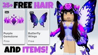 NEW FREE PURPLE ITEMS YOU MUST GET IN ROBLOX!😍💕 *COMPILATION*