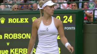 2016, Day 1 Highlights, Laura Robson vs Angelique Kerber