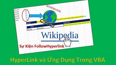 VBA Exel Macro|Bài 34|Cách Dùng HyperLink Trong VBA| Ứng Dụng tạo mục lục| Tạo File theo tên tự động