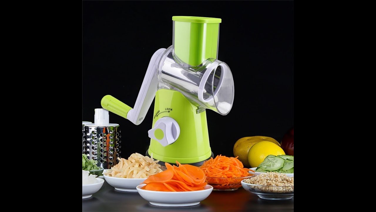 Best Video 3 In 1 Manual Vegetable Cutter Slicer Multifunctional - YouTube