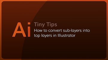 How to convert Illustrator sub-layer inti top layer?