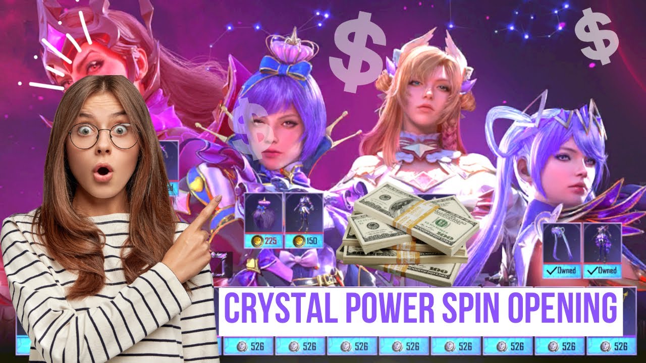 Crystal Power Spin PUBG MOBILE With $￼30,000UC 🤪