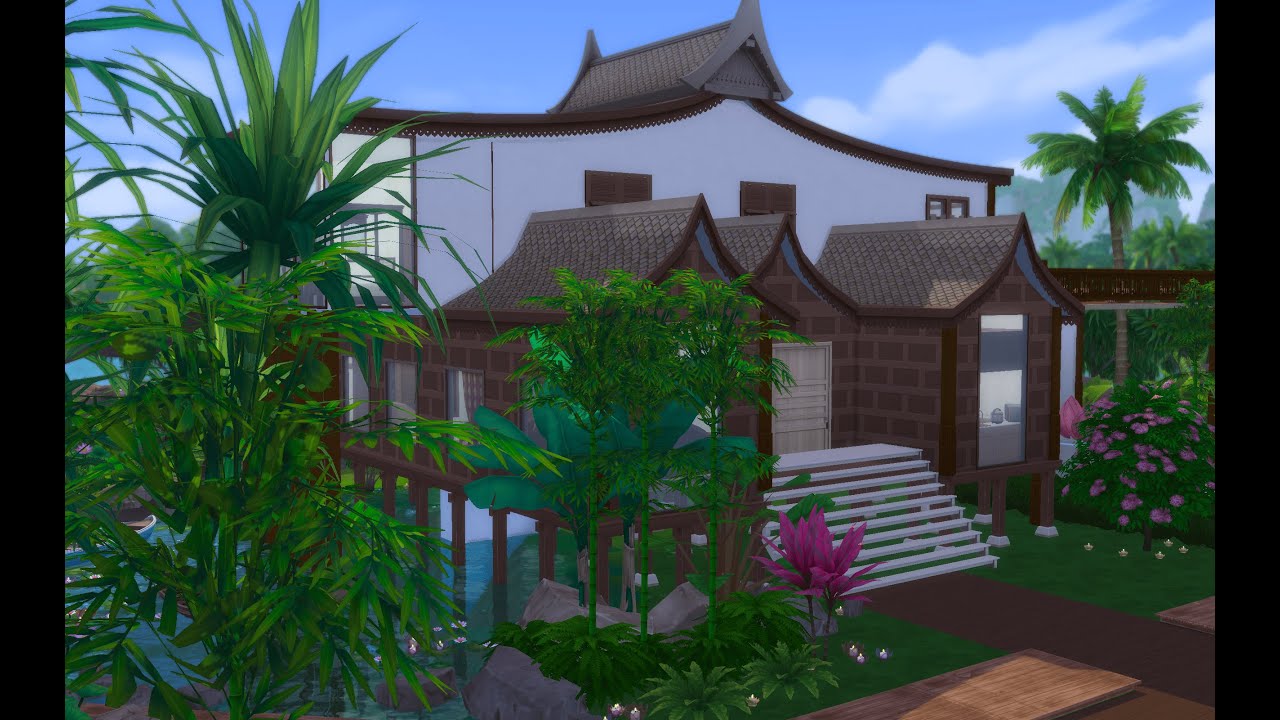 The Sims 4 | Thai Modern House | Tomarang | Stop Motion Build | NO CC ...