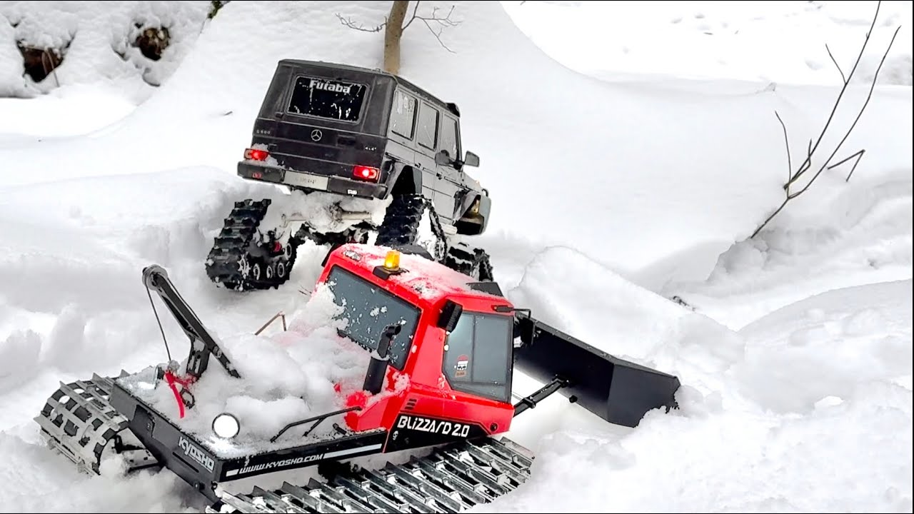 Traxxas Traxx & Kyosho Blizzard гусеницы побеждают снег! RC crawler трофи в Измайлово 15.12.2024