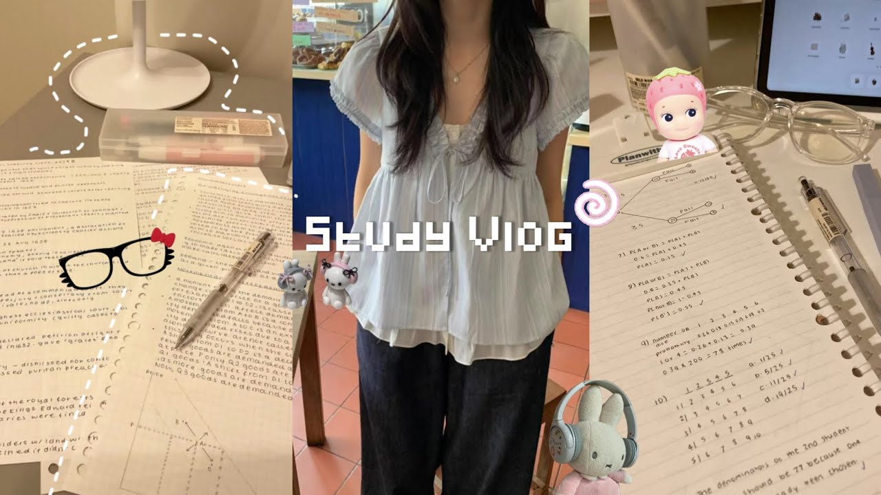 days in the life of a high school student  ୨ৎ study vlog