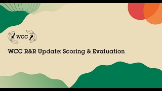 WCC Rules & Regulations Updates: Scoring & Evaluation