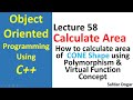 How to Calculate Area of Cone Shape using C++ | Object Oriented Programming Tutorial - 58