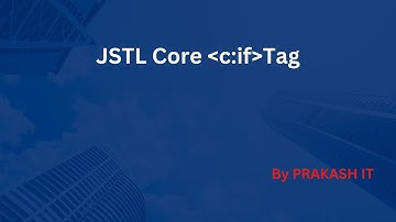 26-c:if tag in JSTL | JSTL Tag libs | JSP Tutorial