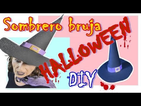 Witch hat with eva gum. DIYTubers Halloween Challenge - YouTube