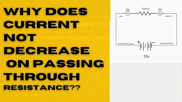 Why does current not decrease on passing through resistance|| resistance remain the same?
