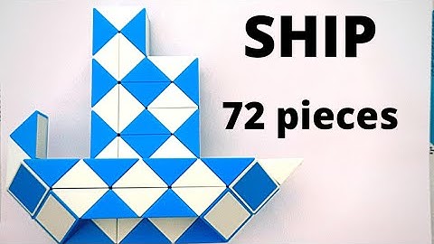 How to make a ship from 72 pieces snake cube