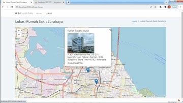 Aplikasi GIS Rumah Sakit Surabaya menggunakan Leaflet berbasis Website | Projek Independen #1